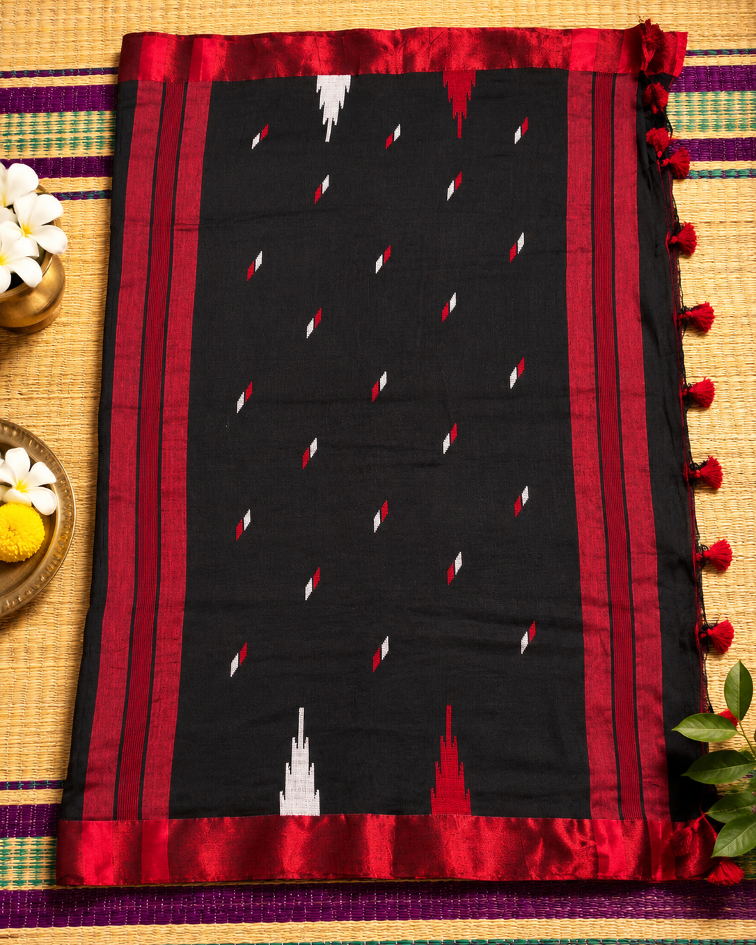 Black Jamdani Handloom Bengal Cotton