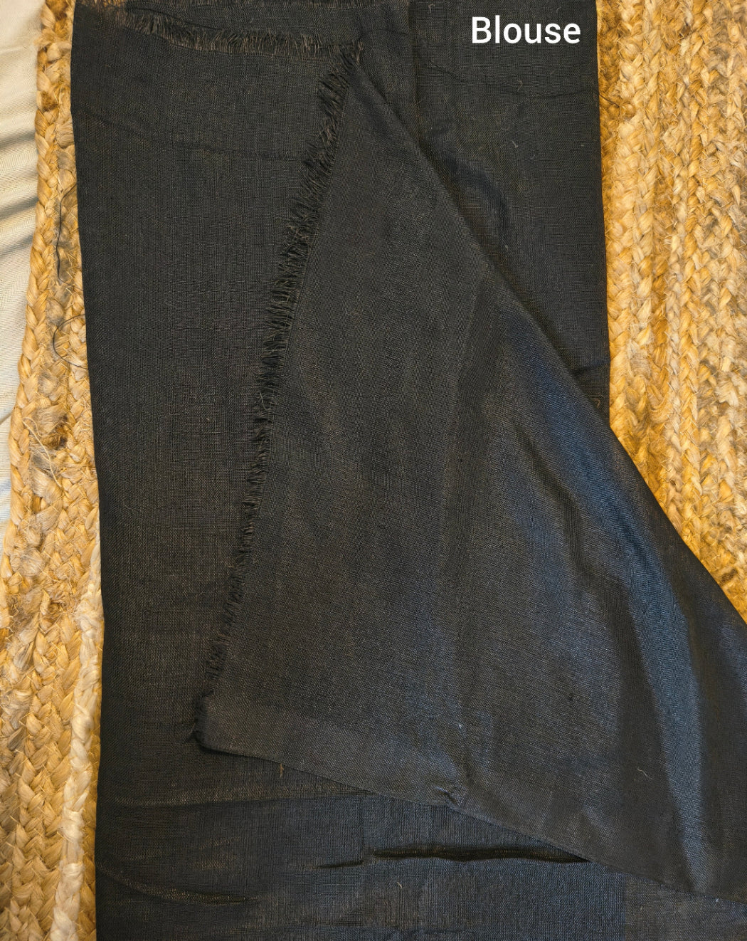 Office Chic Black Cotton Saree