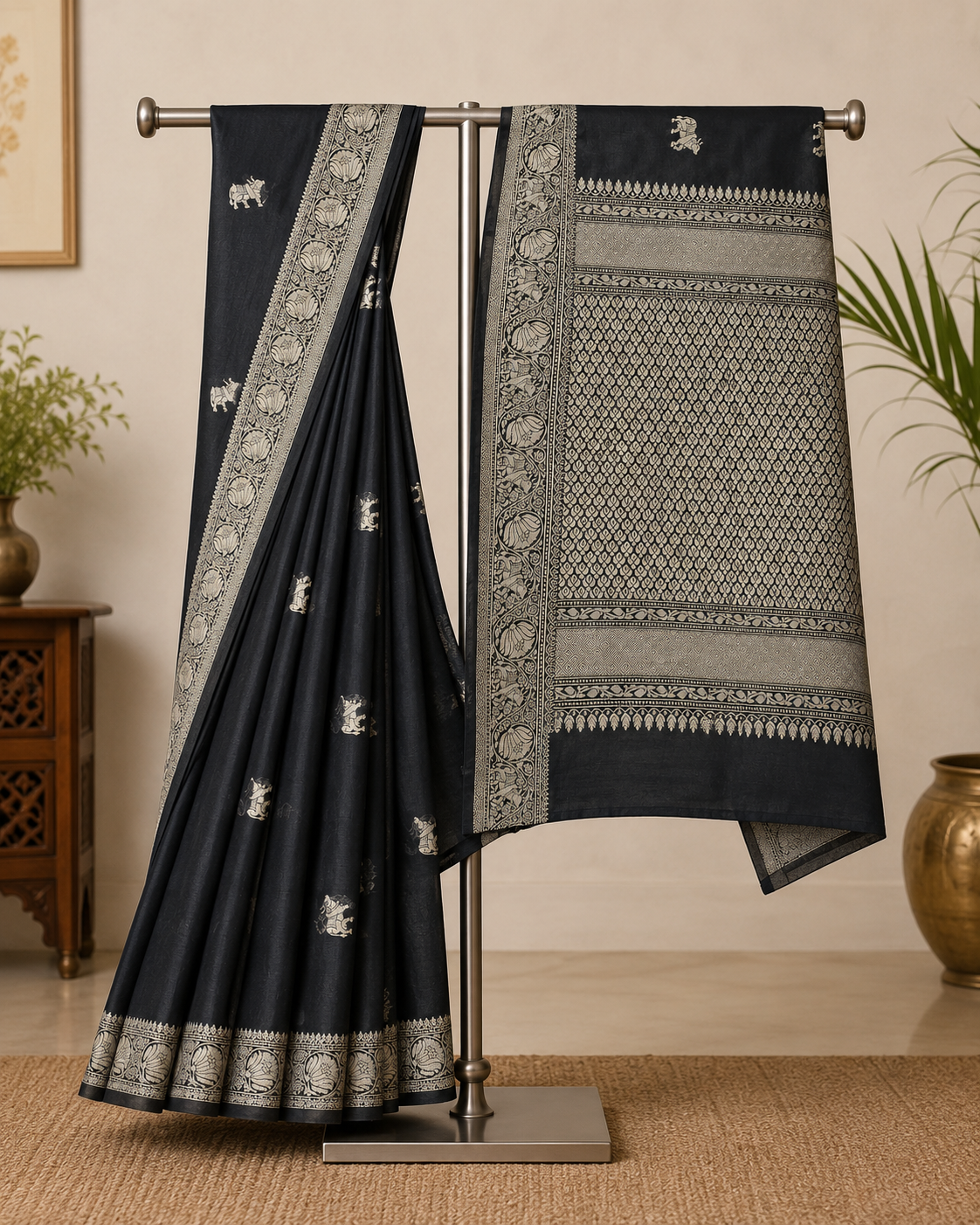 Black Traditional Banarasi