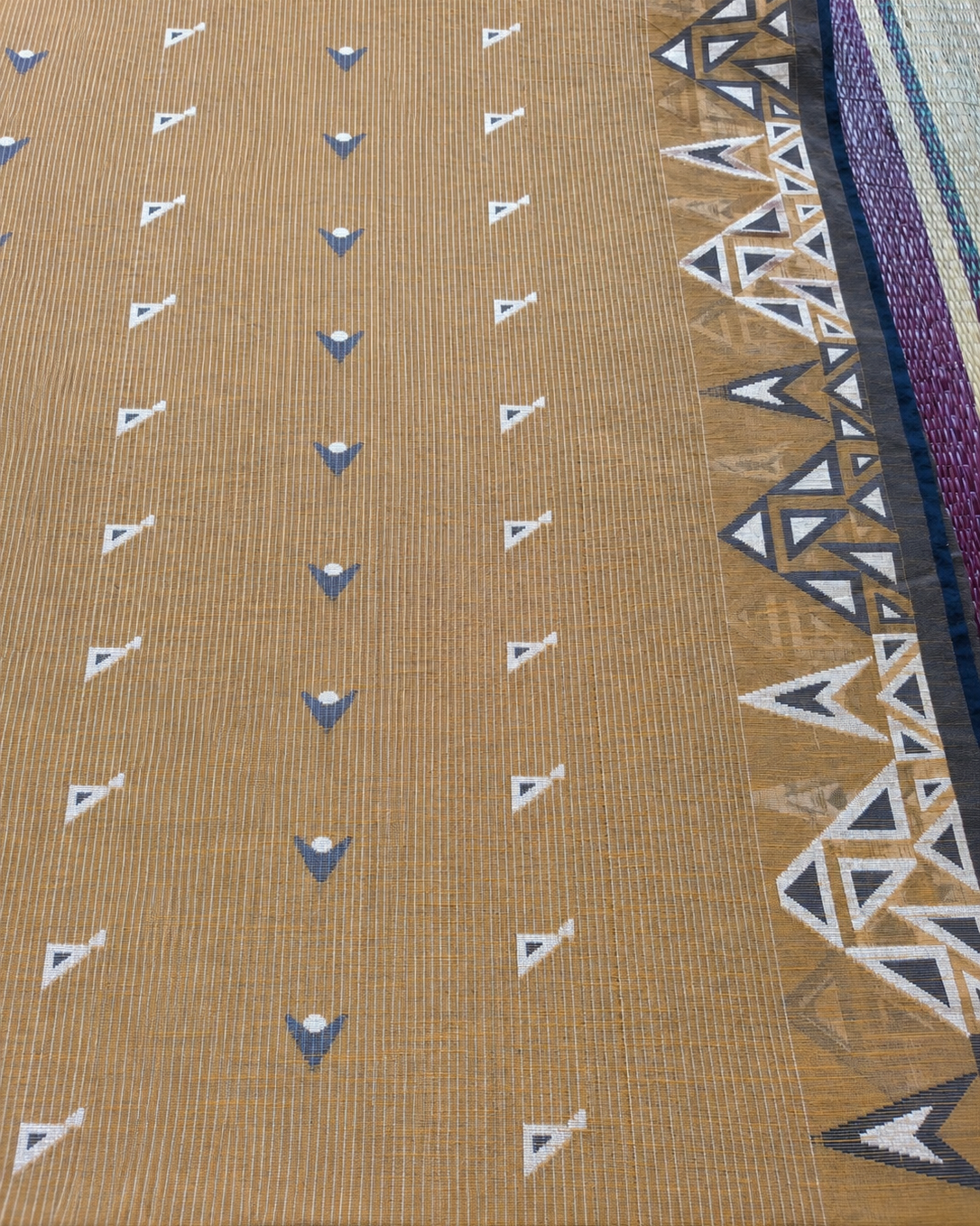 Mitti Neel Handwoven Jamdani Saree