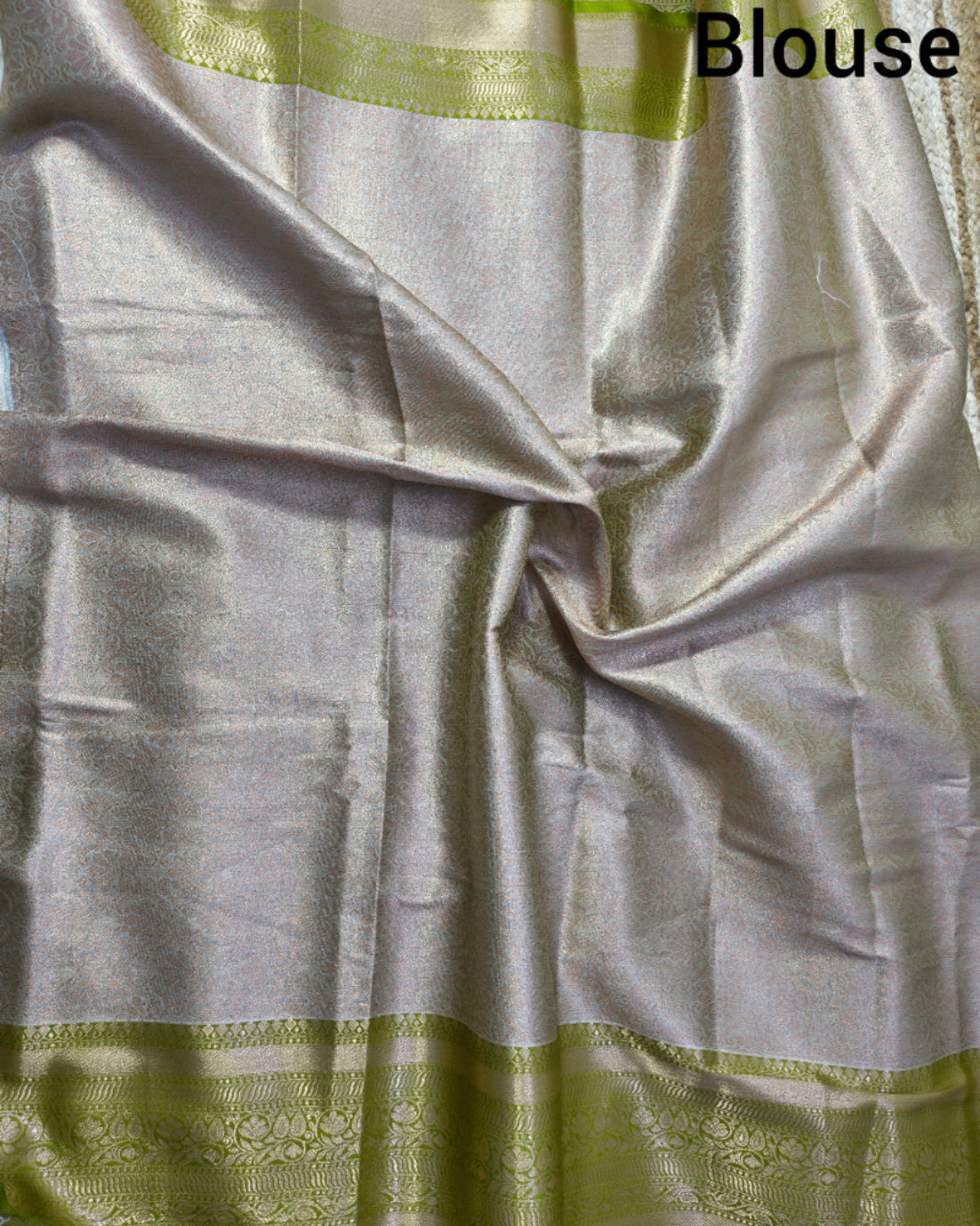 Ivory Gold Festive Tissue Saree