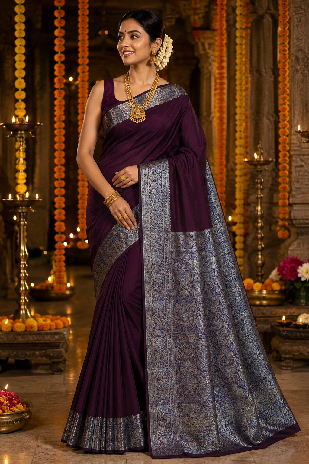 Rajsi Wine Katan Silk