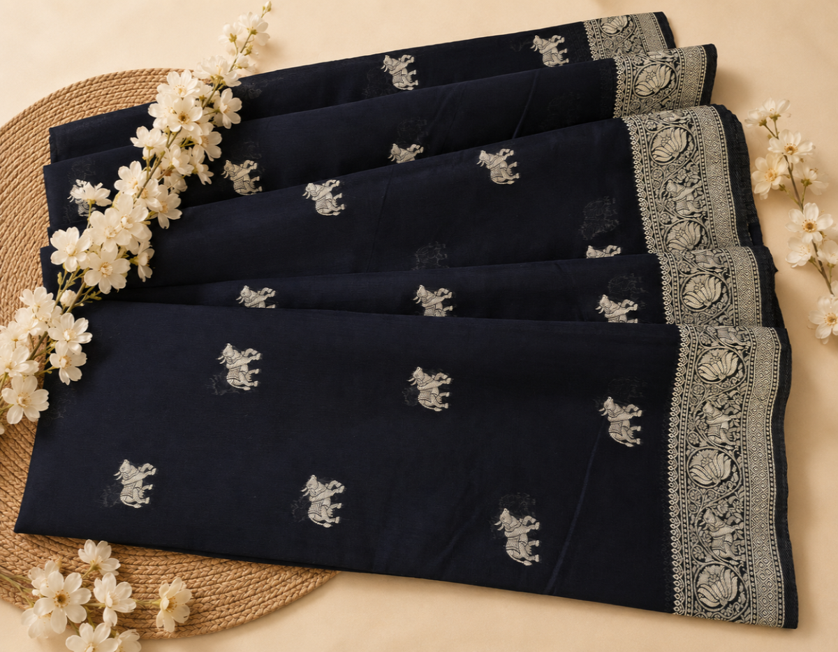 Black Traditional Banarasi
