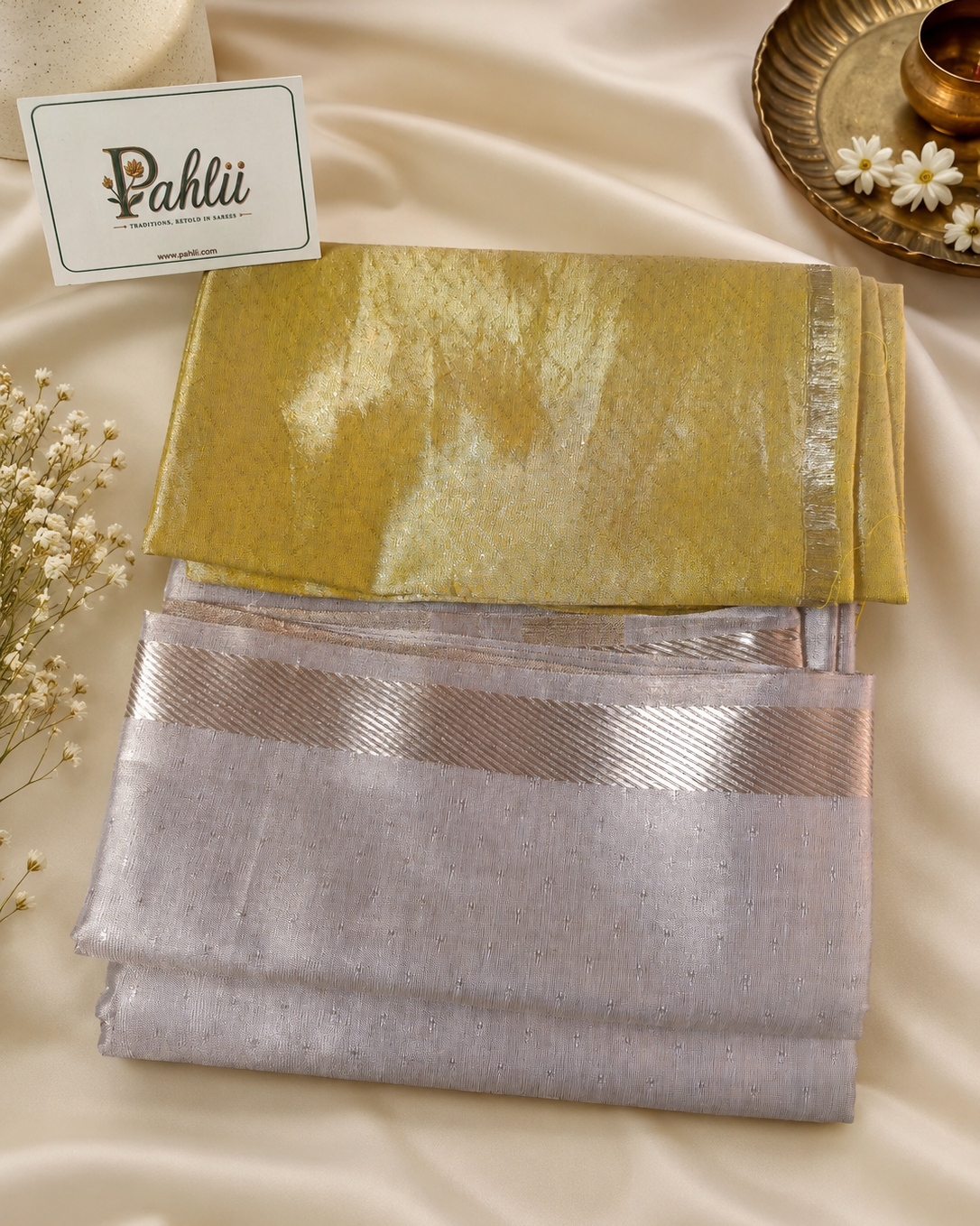Gold Tissue Banarasi Saree