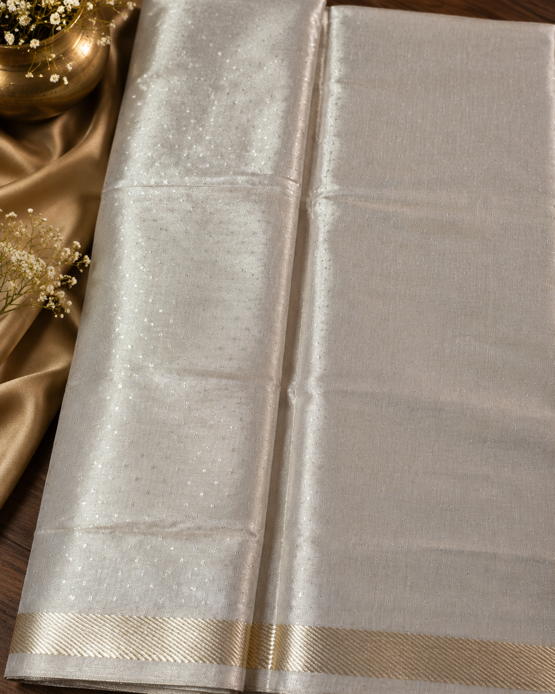 Gold Tissue Banarasi Saree