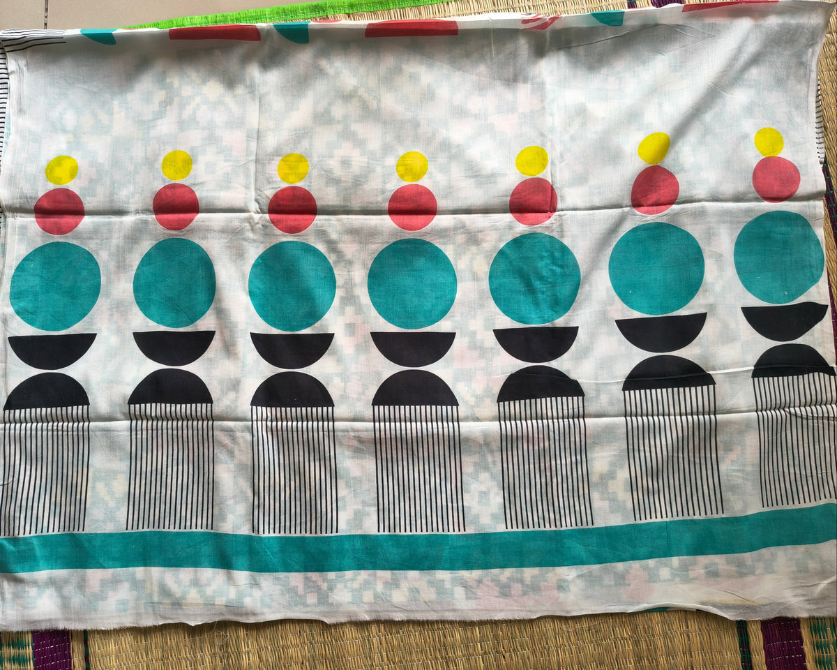 Multicolour Abstract Cotton