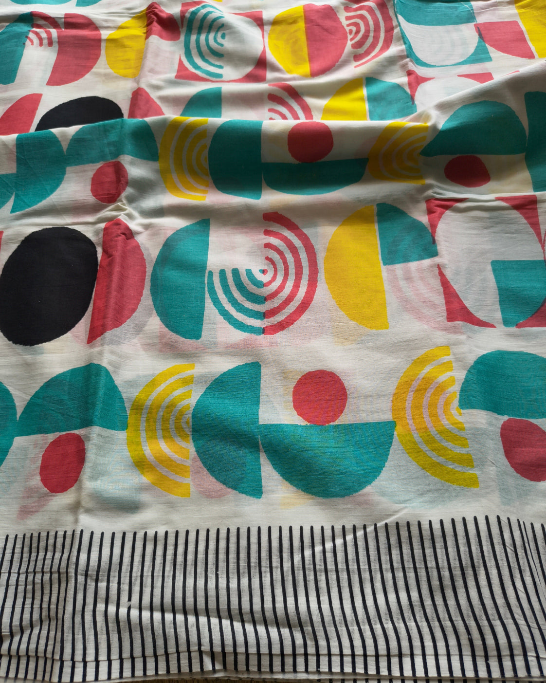 Multicolour Abstract Cotton
