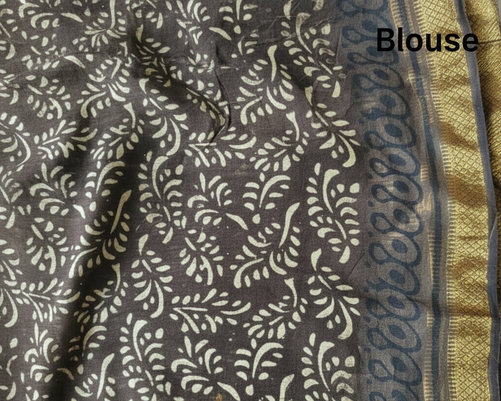 Charcoal Black Lotus Maheshwari
