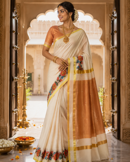 Maheshwari Floral Charm