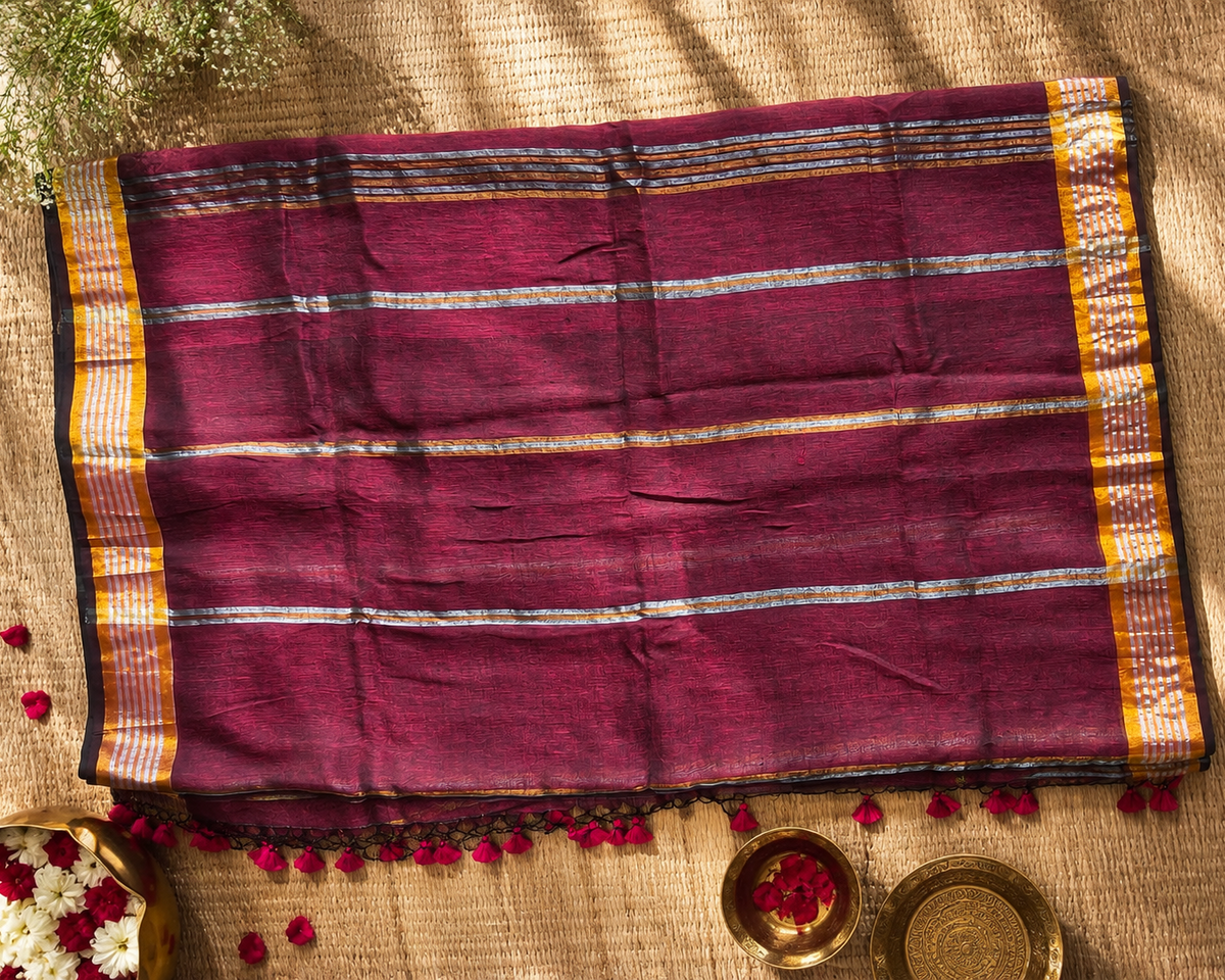 Wine Heritage Pure Linen Handloom